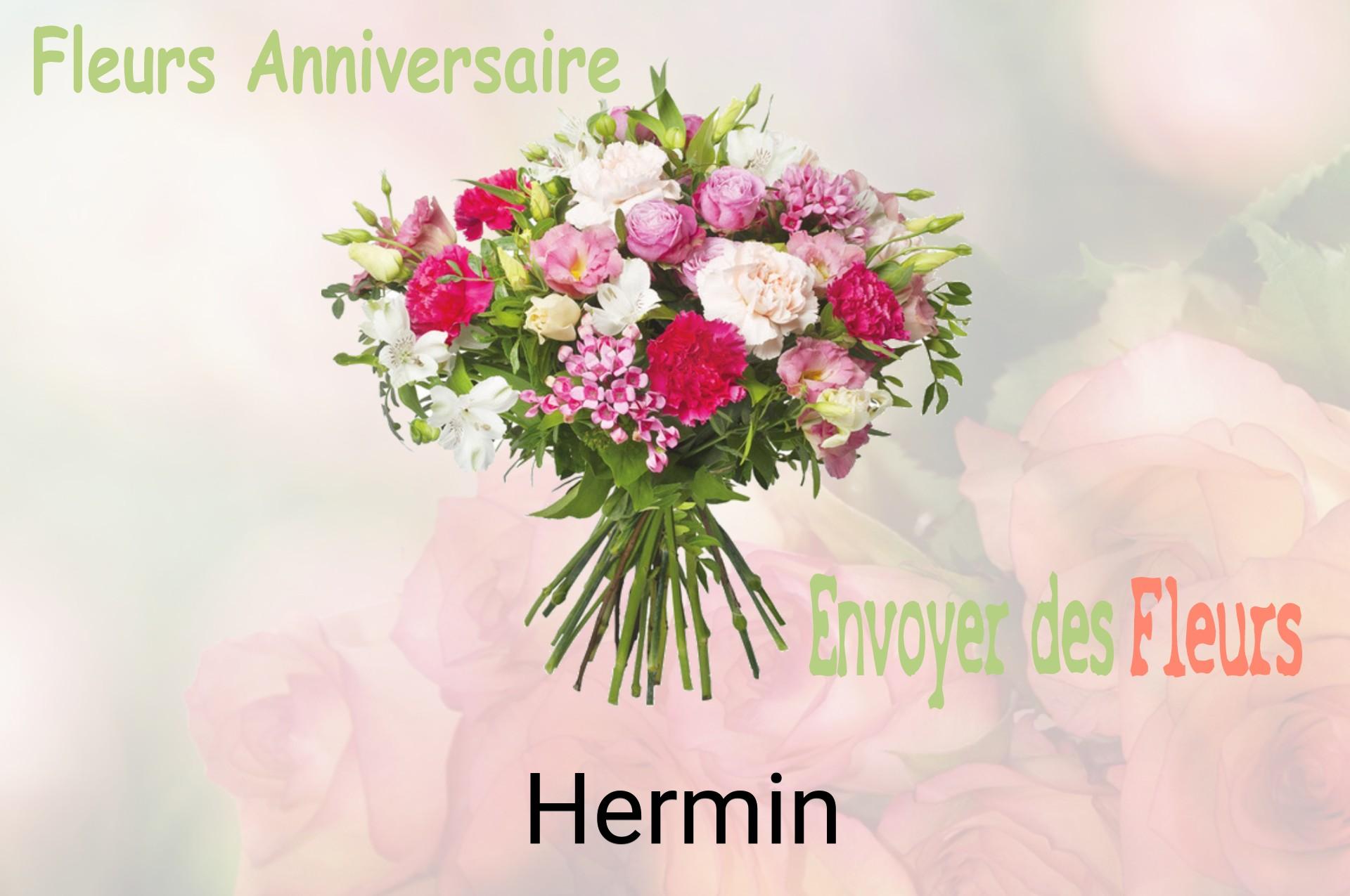 Bouquet de fleurs d’anniversaire livré à Hermin
